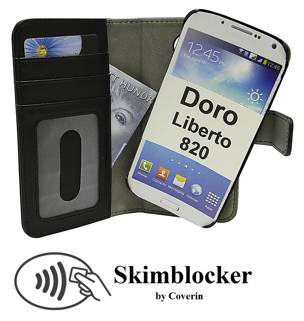 CoverIn Skimblocker Magneettikotelo Doro Liberto 820