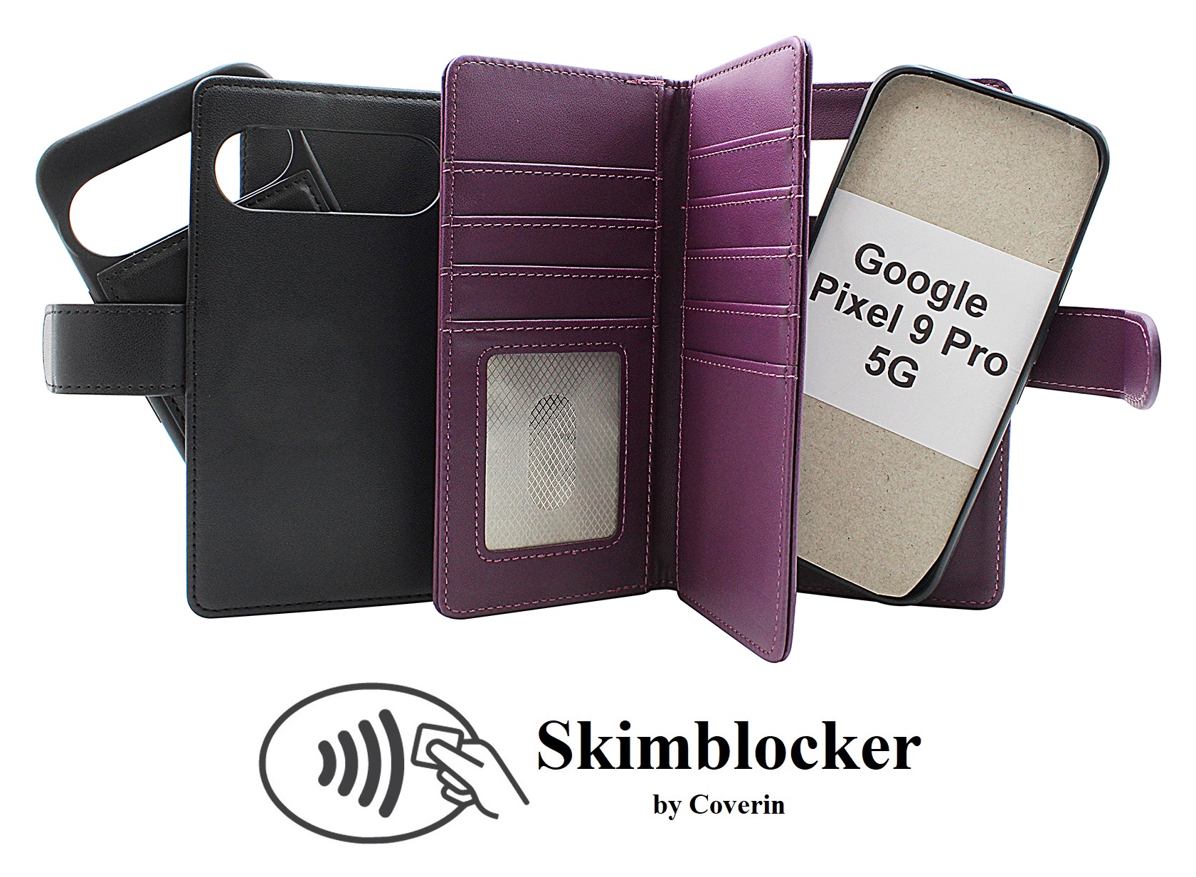 Skimblocker Google Pixel 9 / Pixel 9 Pro 5G XL Magneetti Puhelimen Kuoret