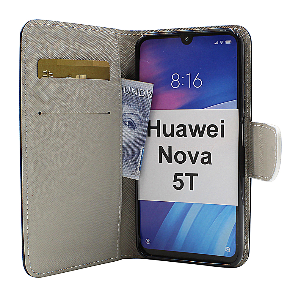billigamobilskydd.se Kuviolompakko Huawei Nova 5T