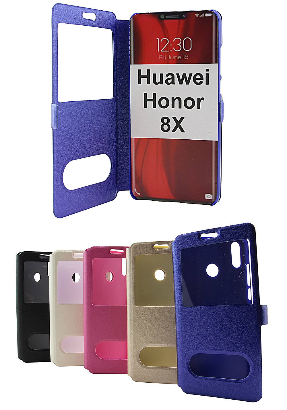 billigamobilskydd.se Flipcase Huawei Honor 8X