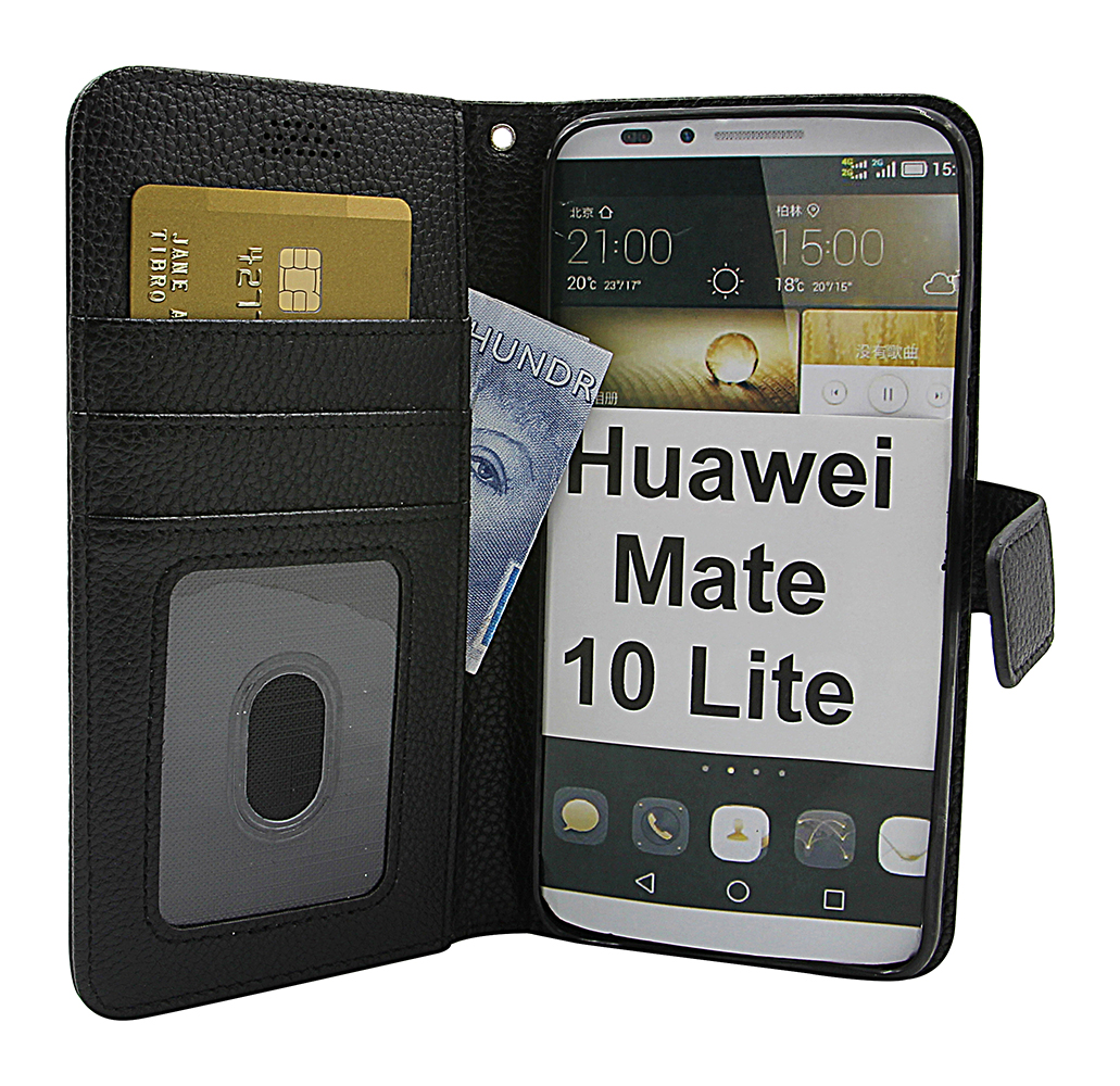 billigamobilskydd.se New Jalusta Lompakkokotelo Huawei Mate 10 Lite (RNE-L21)