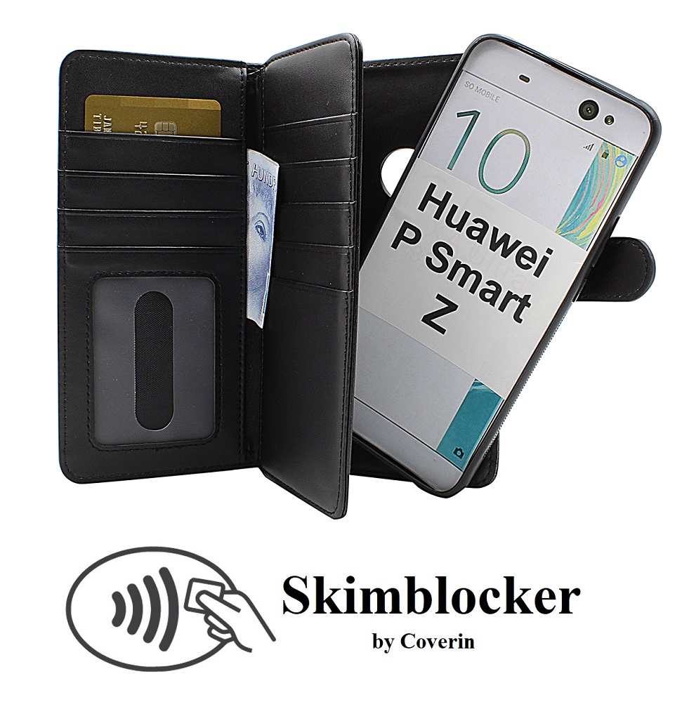 CoverIn Skimblocker XL Magnet Wallet Huawei P Smart Z