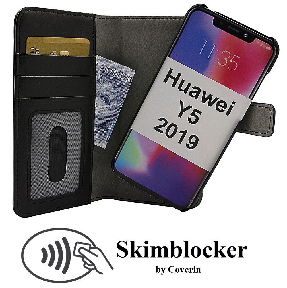 CoverIn Skimblocker Magneettilompakko Huawei Y5 2019