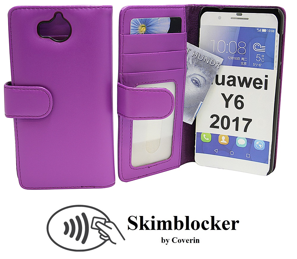 CoverIn Skimblocker Lompakkokotelot Huawei Y6 2017 (MYA-L41)