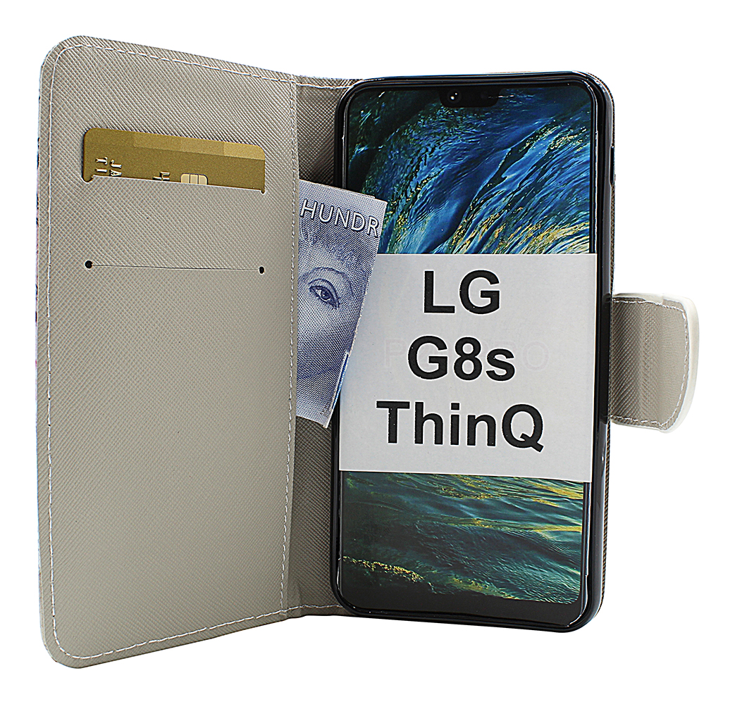 billigamobilskydd.se Kuviolompakko LG G8s ThinQ (LMG810)