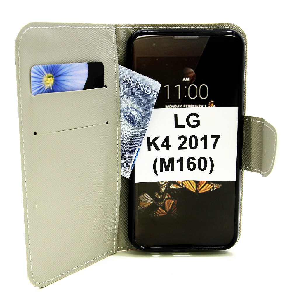 billigamobilskydd.se Kuviolompakko LG K4 2017 (M160)