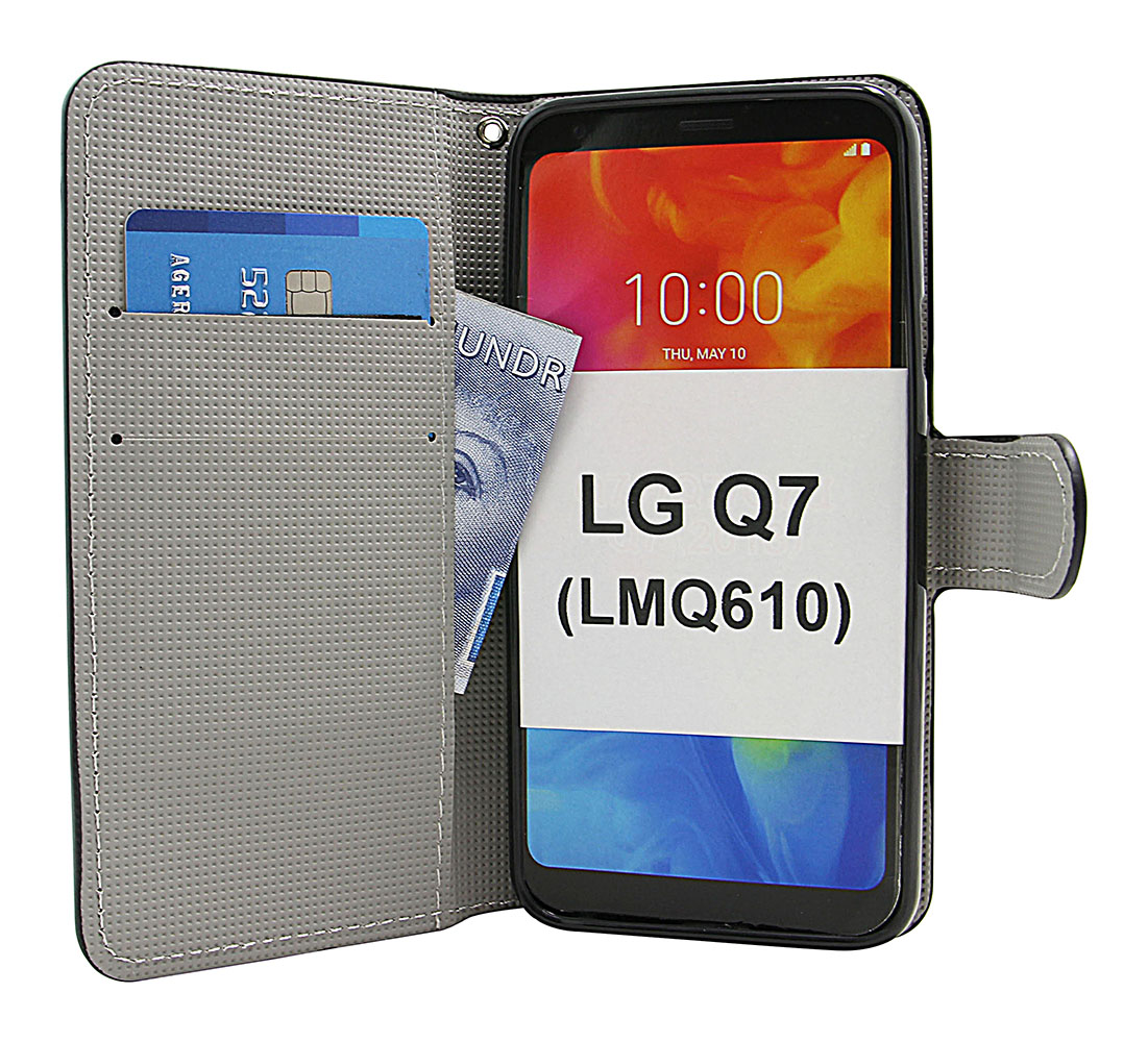 billigamobilskydd.se Kuviolompakko LG Q7 / LG Q7 Plus (LMQ610)