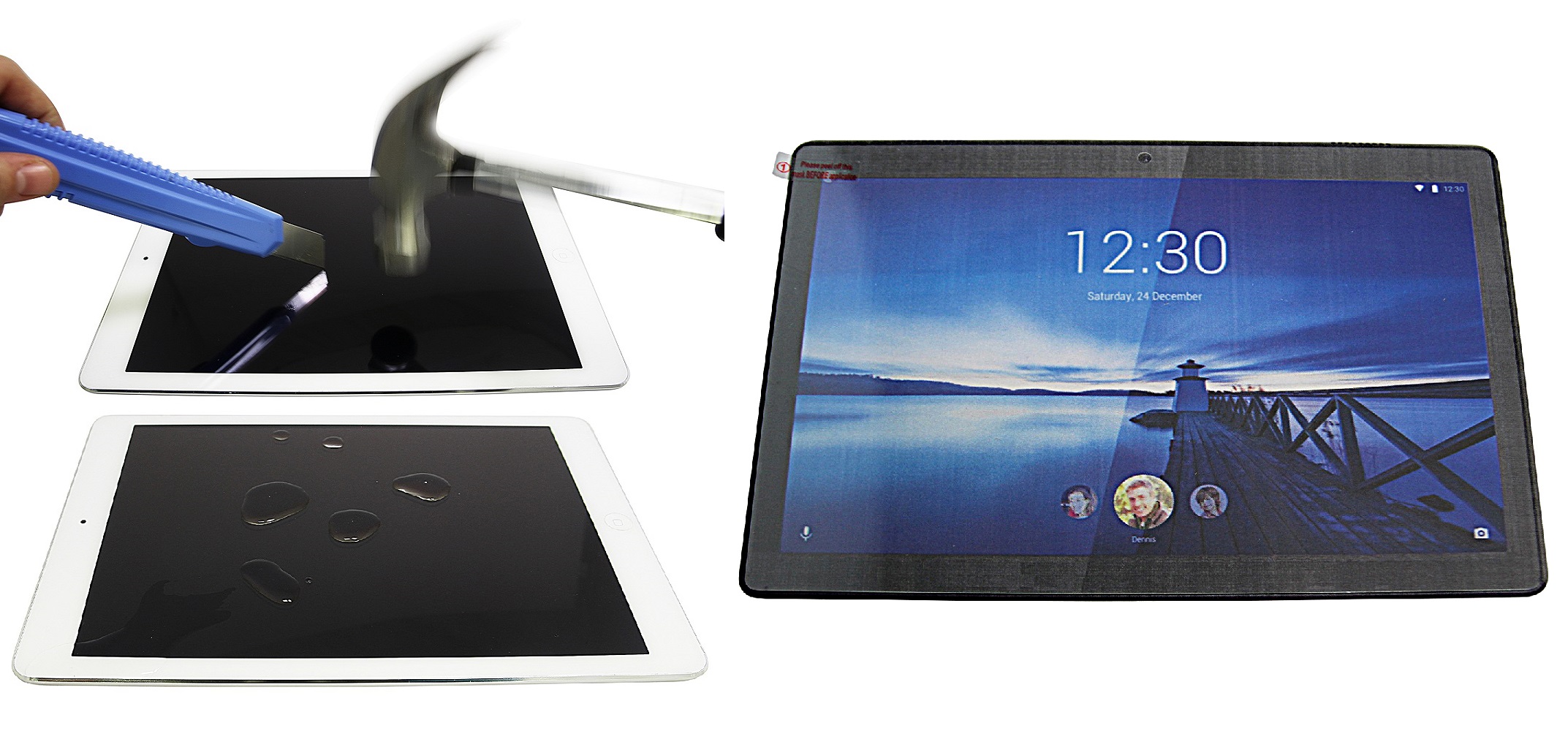 Näytönsuoja karkaistusta lasista Lenovo Tab M10 (ZA48 / TB-X605F)