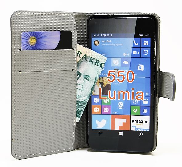 billigamobilskydd.se Kuviolompakko Microsoft Lumia 550