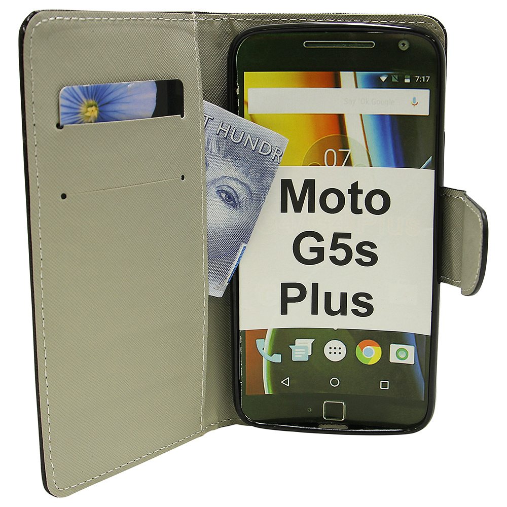 billigamobilskydd.se Kuviolompakko Moto G5s Plus (XT1806)