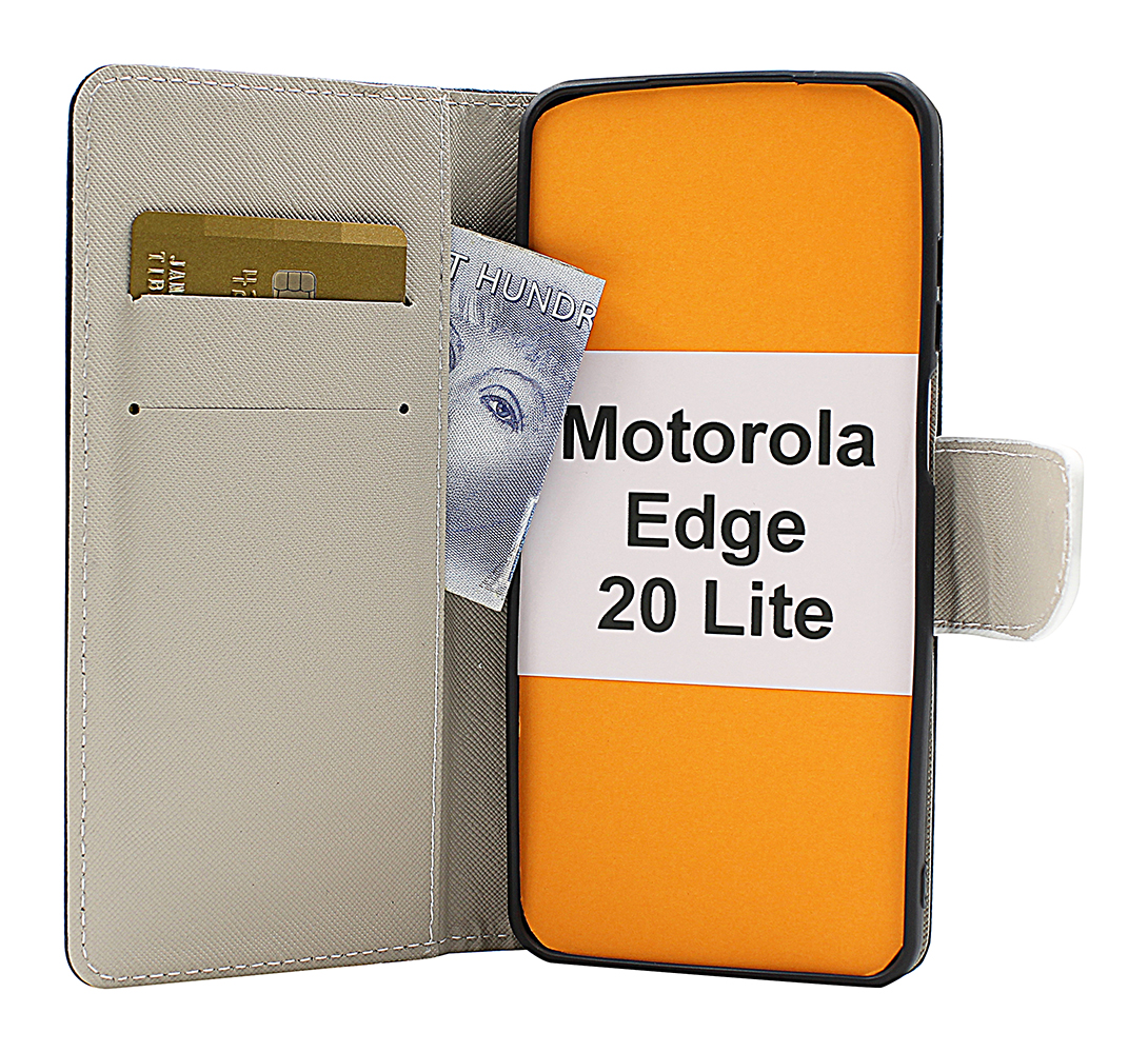 billigamobilskydd.se Kuviolompakko Motorola Edge 20 Lite