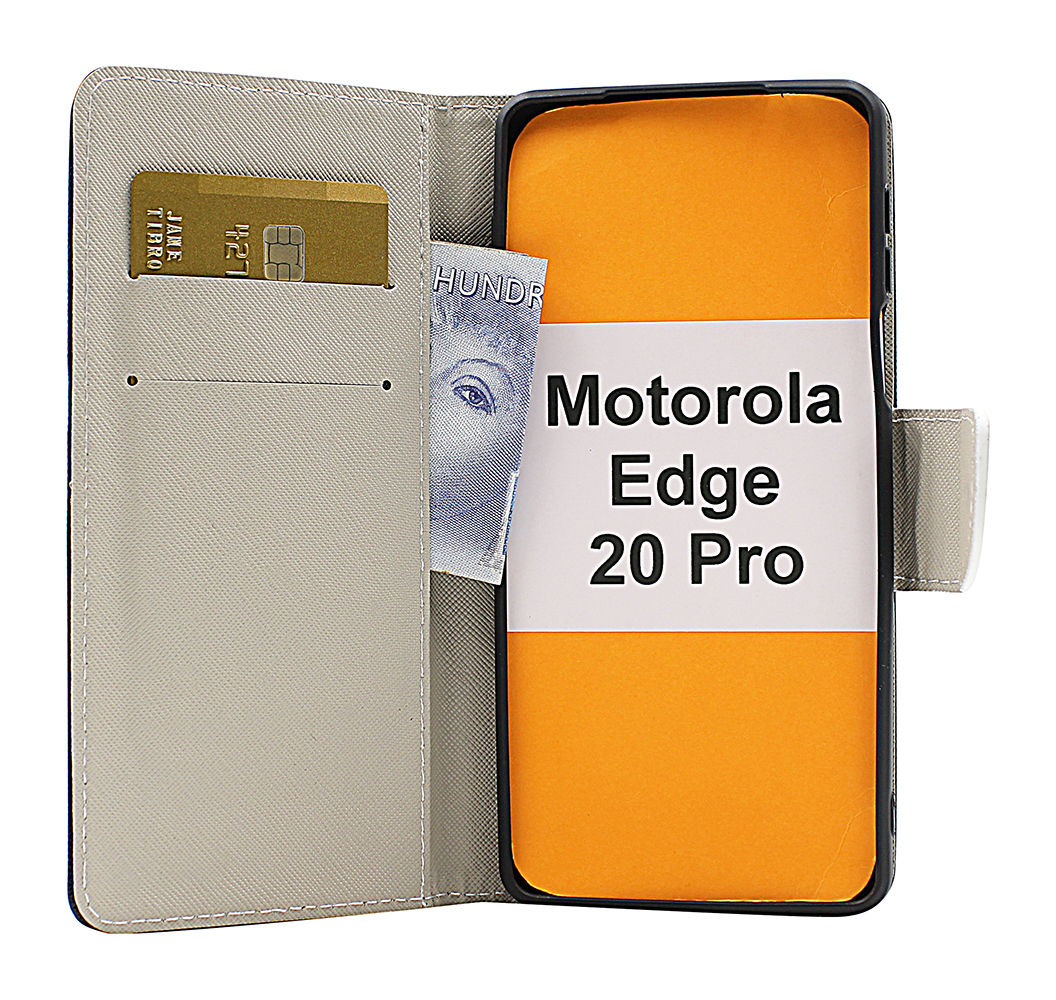 billigamobilskydd.se Kuviolompakko Motorola Edge 20 Pro