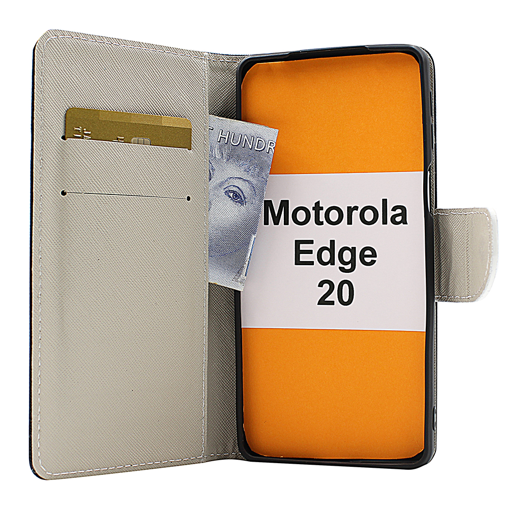 billigamobilskydd.se Kuviolompakko Motorola Edge 20