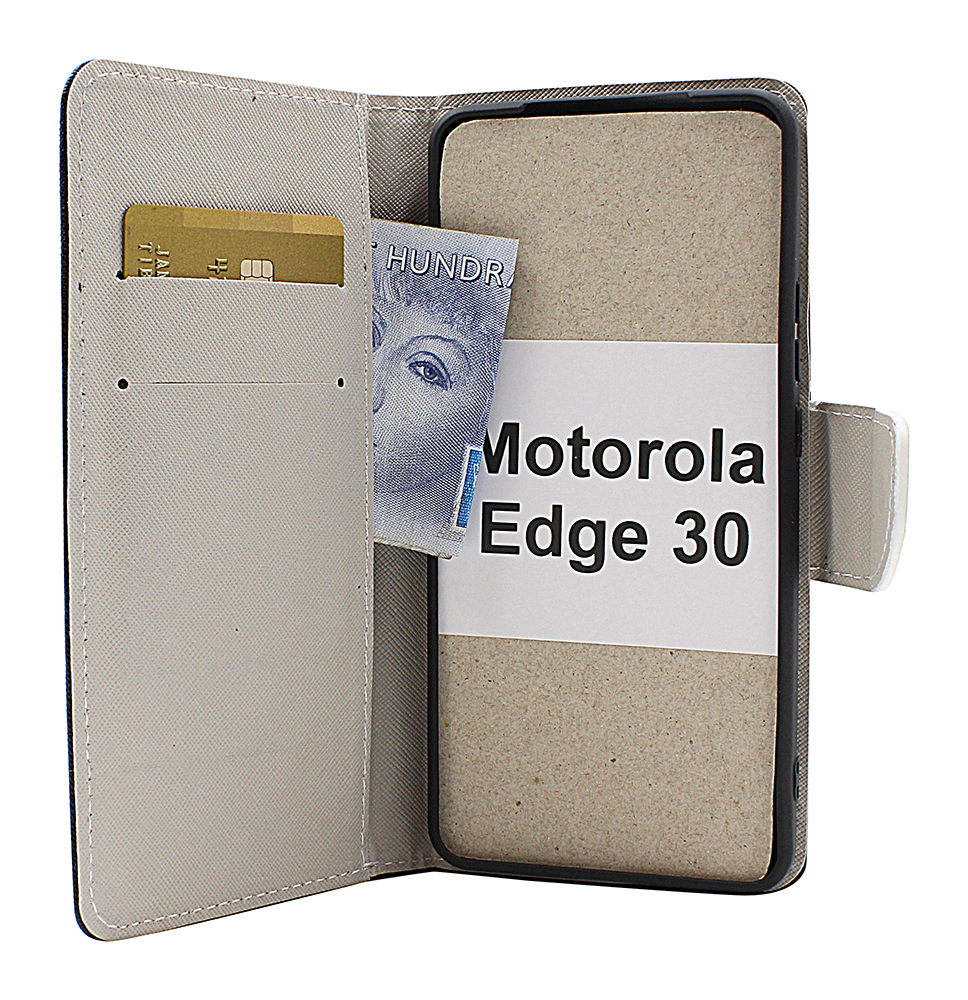 billigamobilskydd.se Kuviolompakko Motorola Edge 30