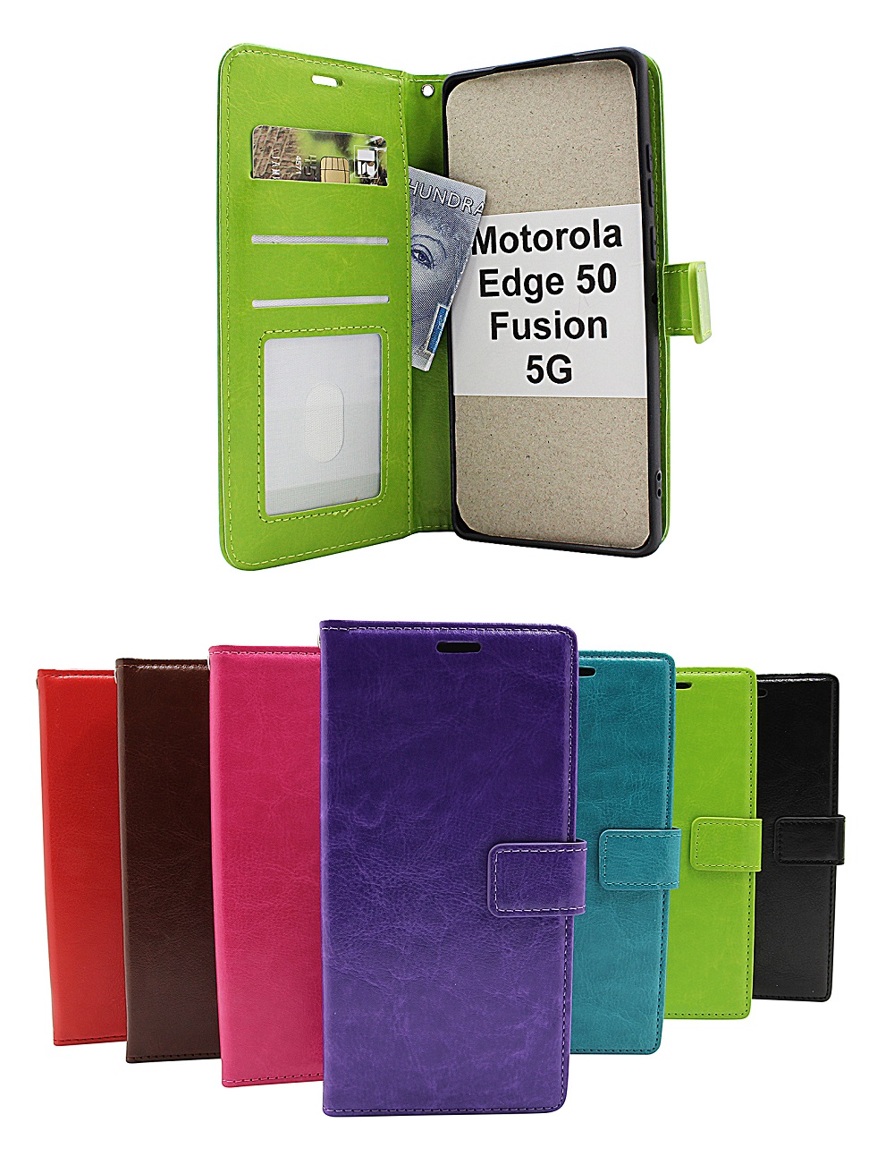 Crazy Horse Motorola Edge 50 Fusion 5G Puhelimen Kuoret