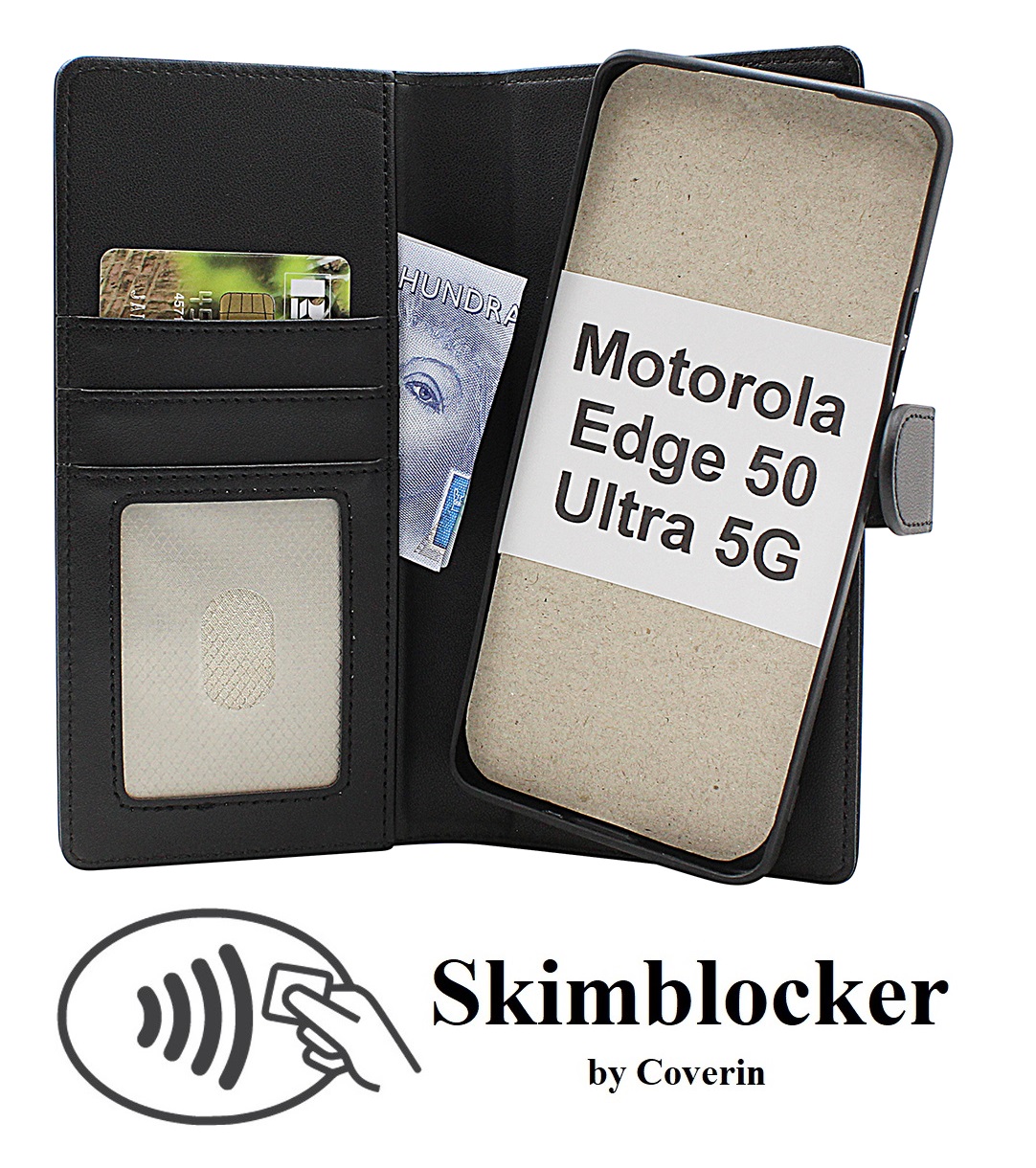 Skimblocker Motorola Edge 50 Ultra 5G Magneetti Puhelimen Kuoret