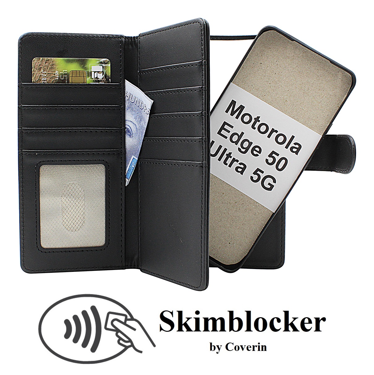 Skimblocker Motorola Edge 50 Ultra 5G XL Magneetti Puhelimen Kuoret