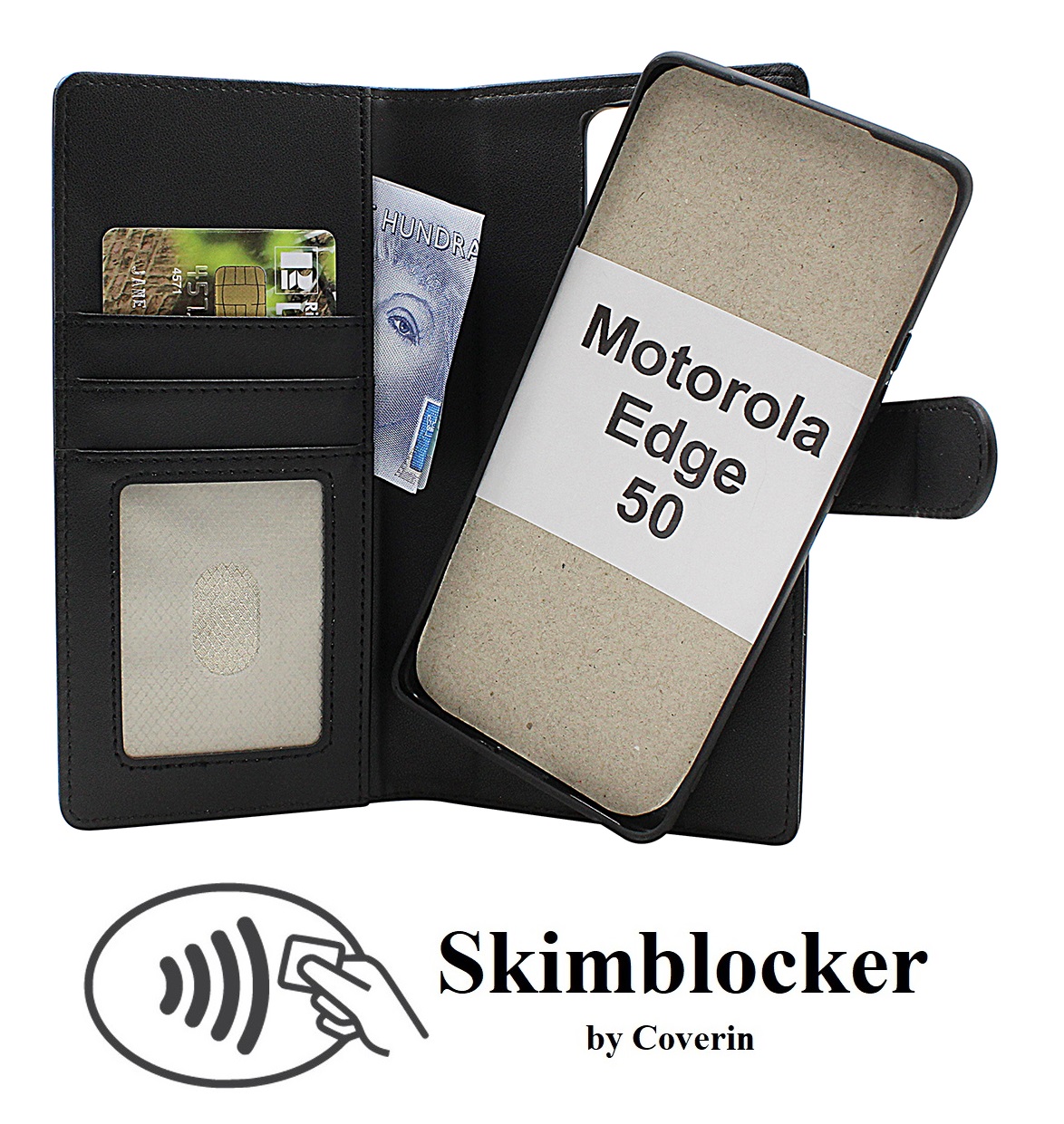 Skimblocker Motorola Edge 50 Magneetti Puhelimen Kuoret