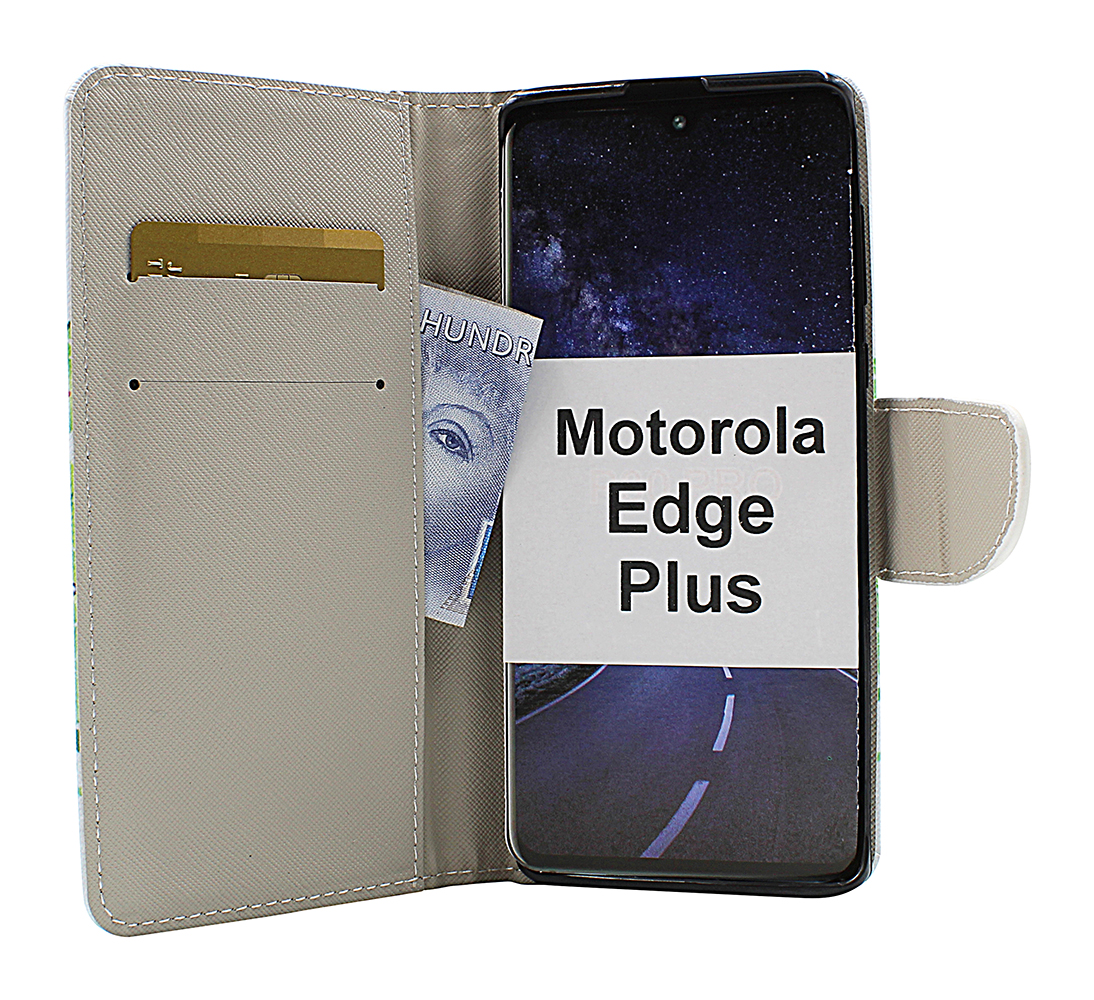 billigamobilskydd.se Kuviolompakko Motorola Edge Plus