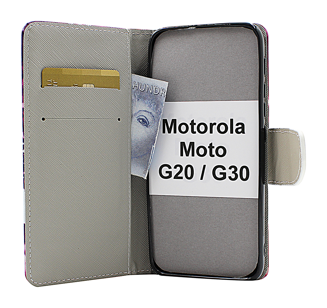 billigamobilskydd.se Kuviolompakko Motorola Moto G20 / Moto G30