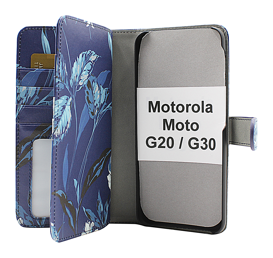 CoverIn Skimblocker XL Magnet Designwallet Motorola Moto G20 / Moto G30