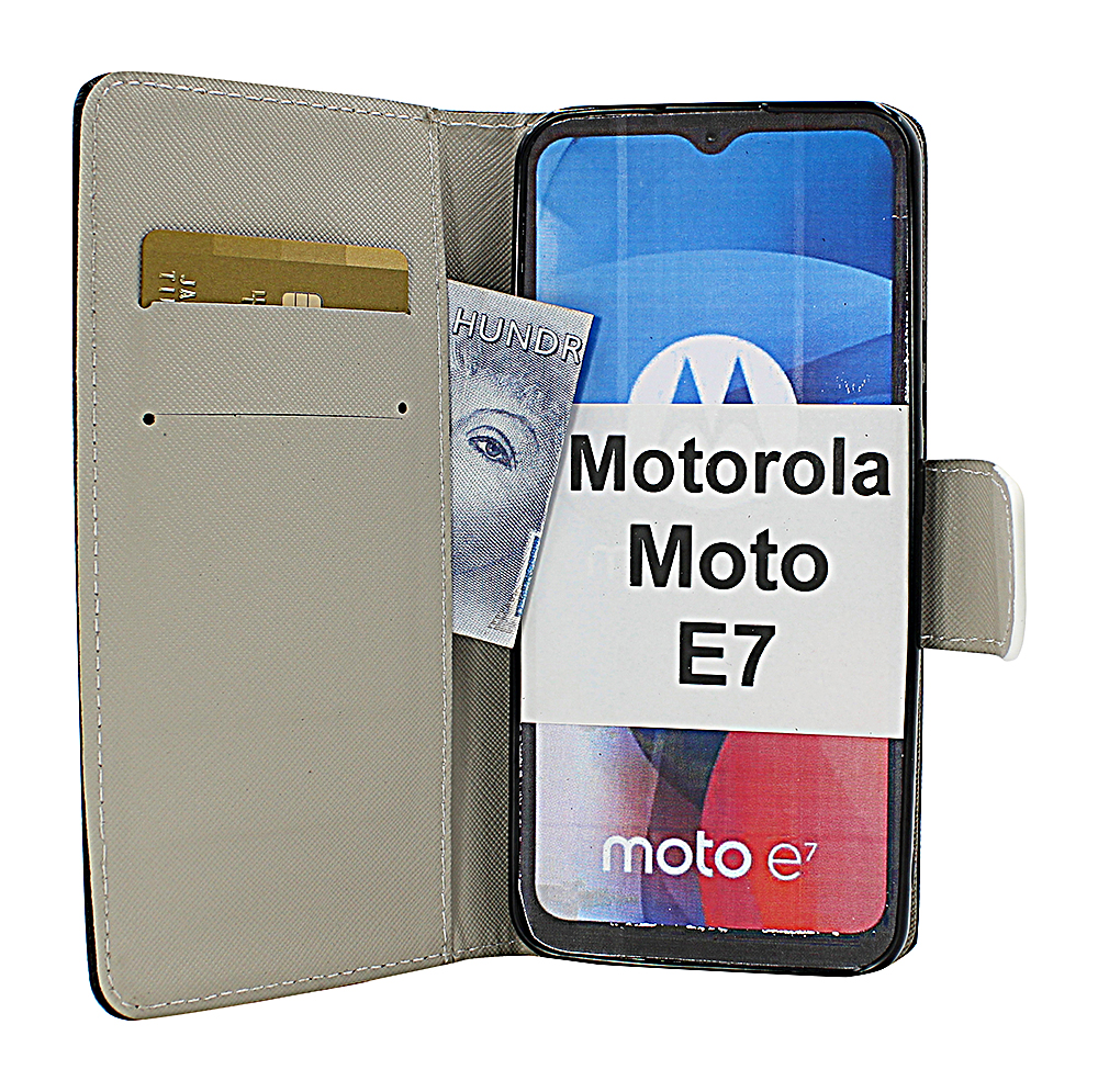 billigamobilskydd.se Kuviolompakko Motorola Moto E7