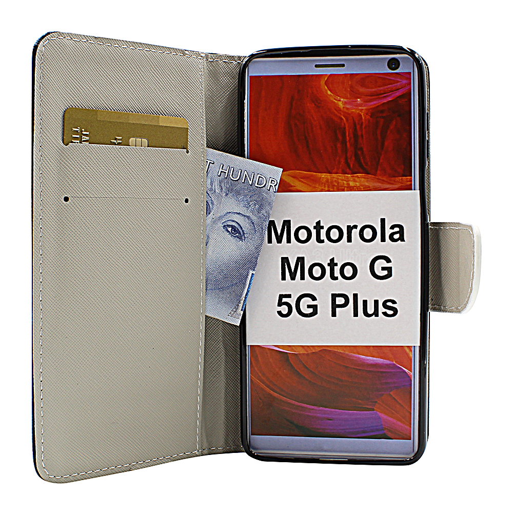 billigamobilskydd.se Kuviolompakko Motorola Moto G 5G Plus