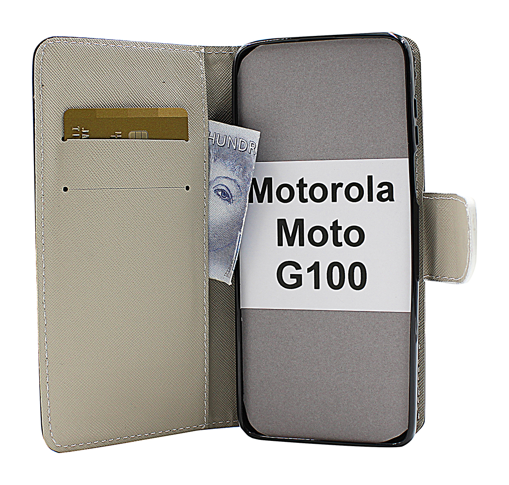 billigamobilskydd.se Kuviolompakko Motorola Moto G100