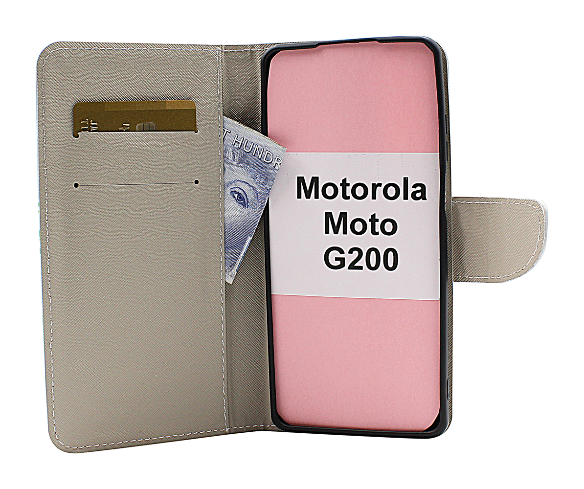 billigamobilskydd.se Kuviolompakko Motorola Moto G200