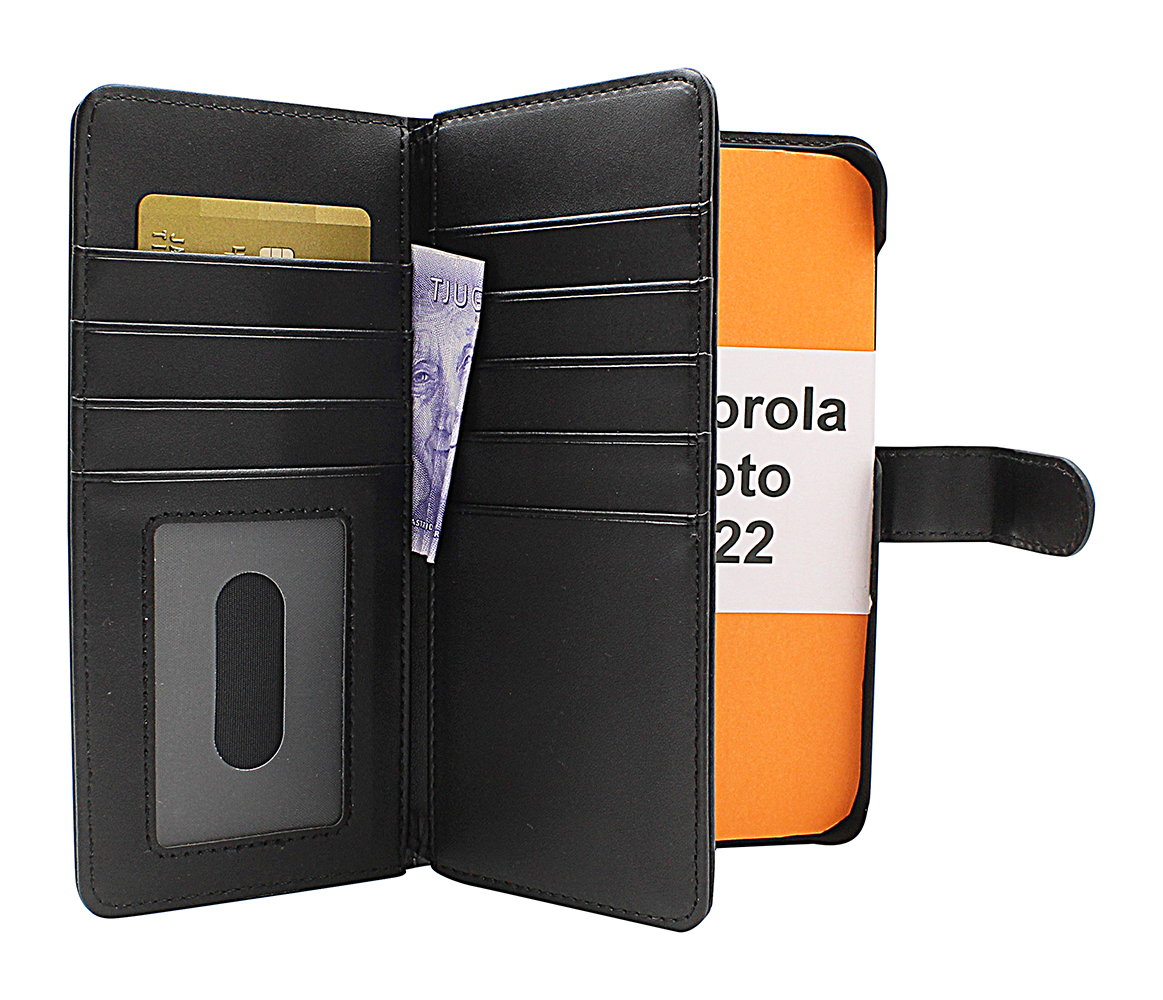 CoverIn Skimblocker XL Magnet Wallet Motorola Moto G22