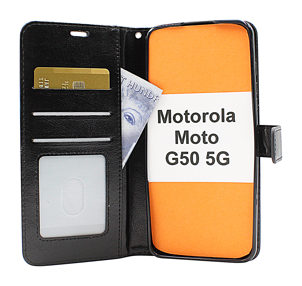 billigamobilskydd.se Crazy Horse Lompakko Motorola Moto G50 5G