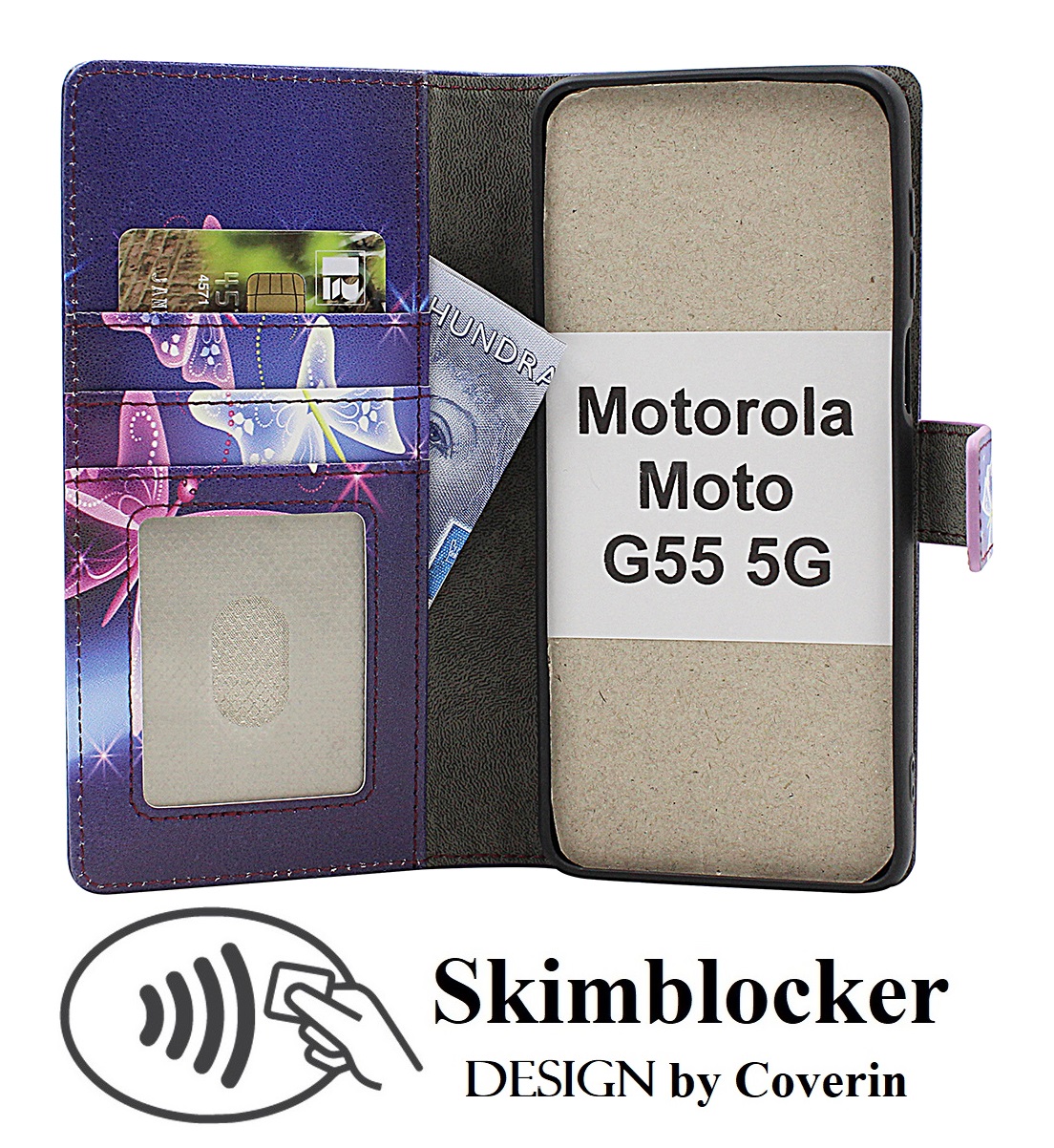Skimblocker Motorola Moto G55 5G Puhelimen Kuoret Design