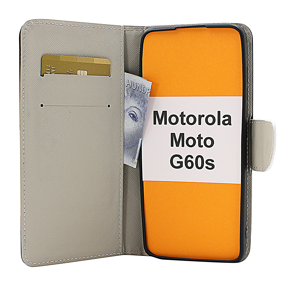 billigamobilskydd.se Kuviolompakko Motorola Moto G60s