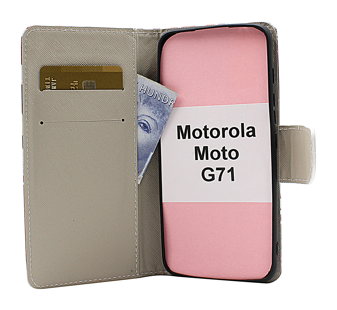 billigamobilskydd.se Kuviolompakko Motorola Moto G71