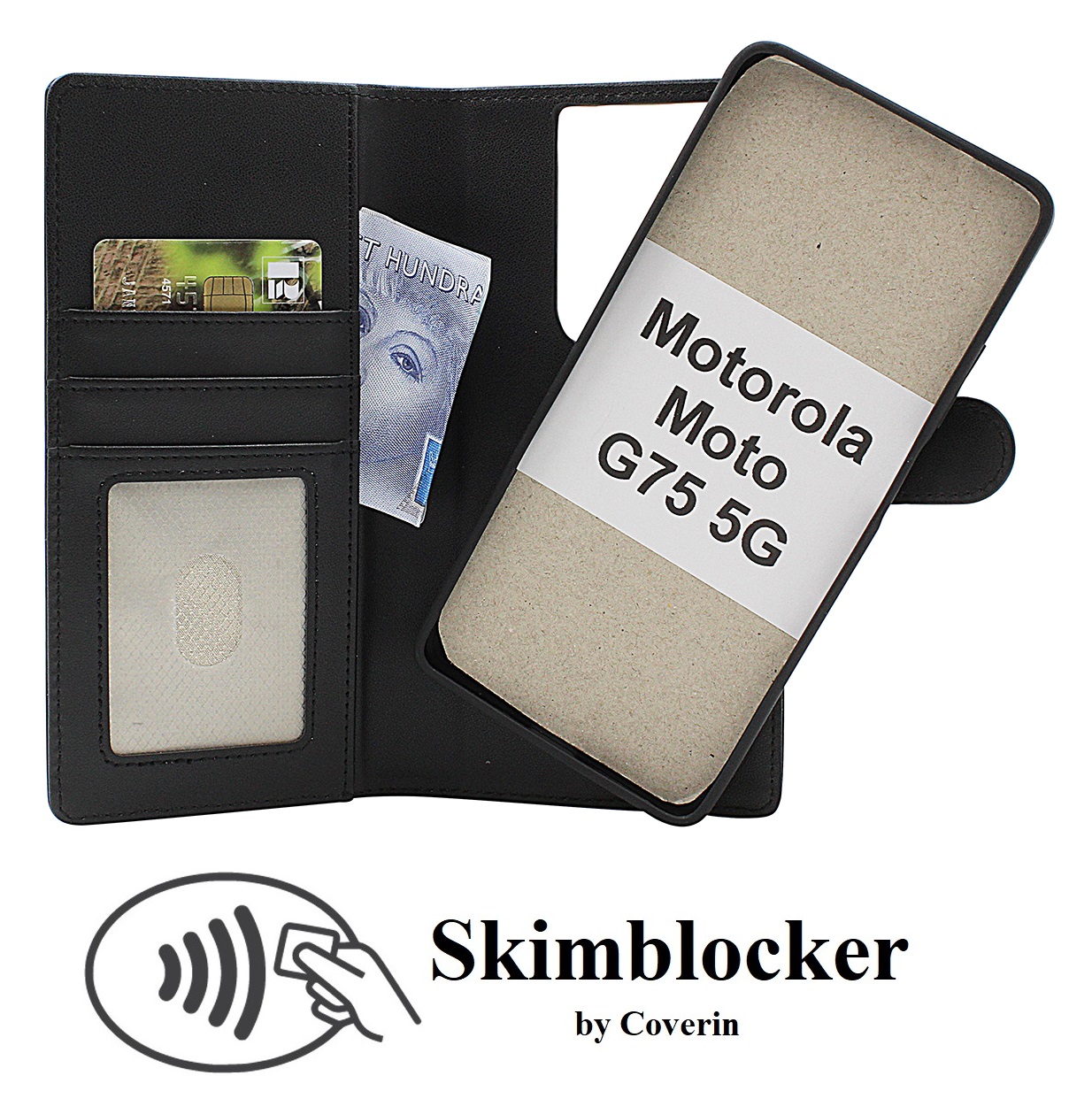 Skimblocker Motorola Moto G75 5G Magneetti Puhelimen Kuoret