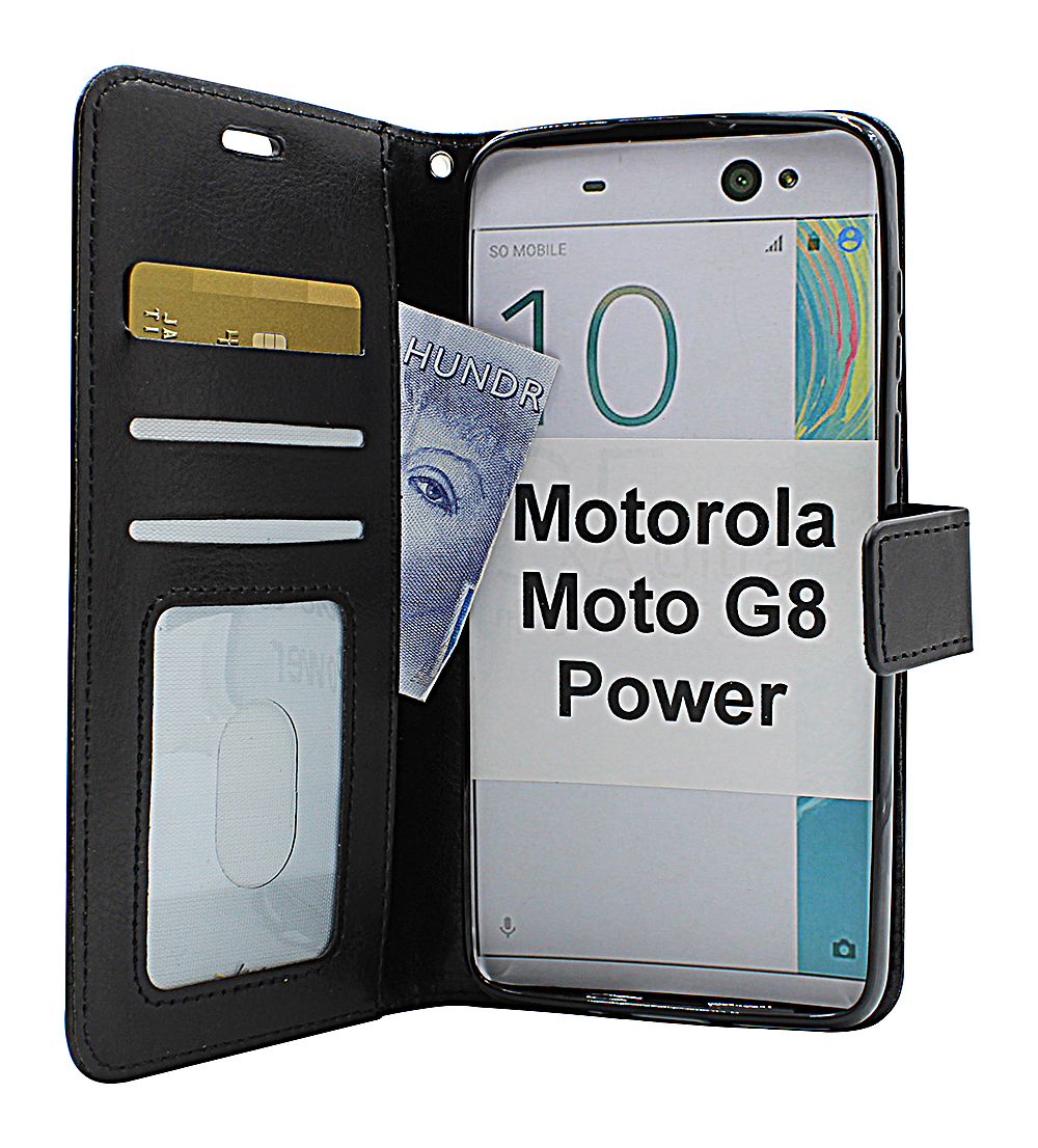 billigamobilskydd.se Crazy Horse Lompakko Motorola Moto G8 Power