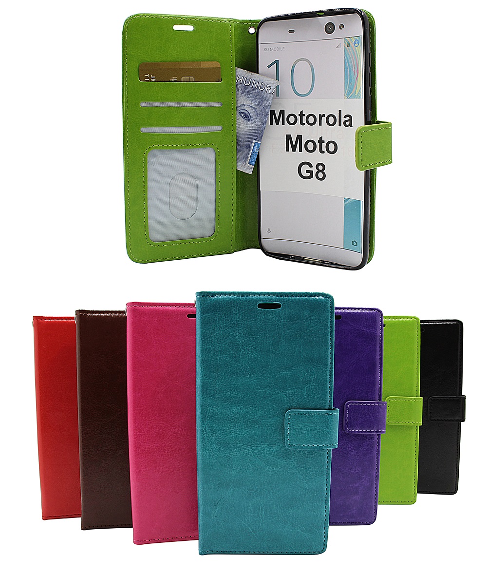 billigamobilskydd.se Crazy Horse Lompakko Motorola Moto G8