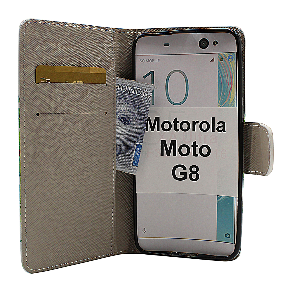 billigamobilskydd.se Kuviolompakko Motorola Moto G8