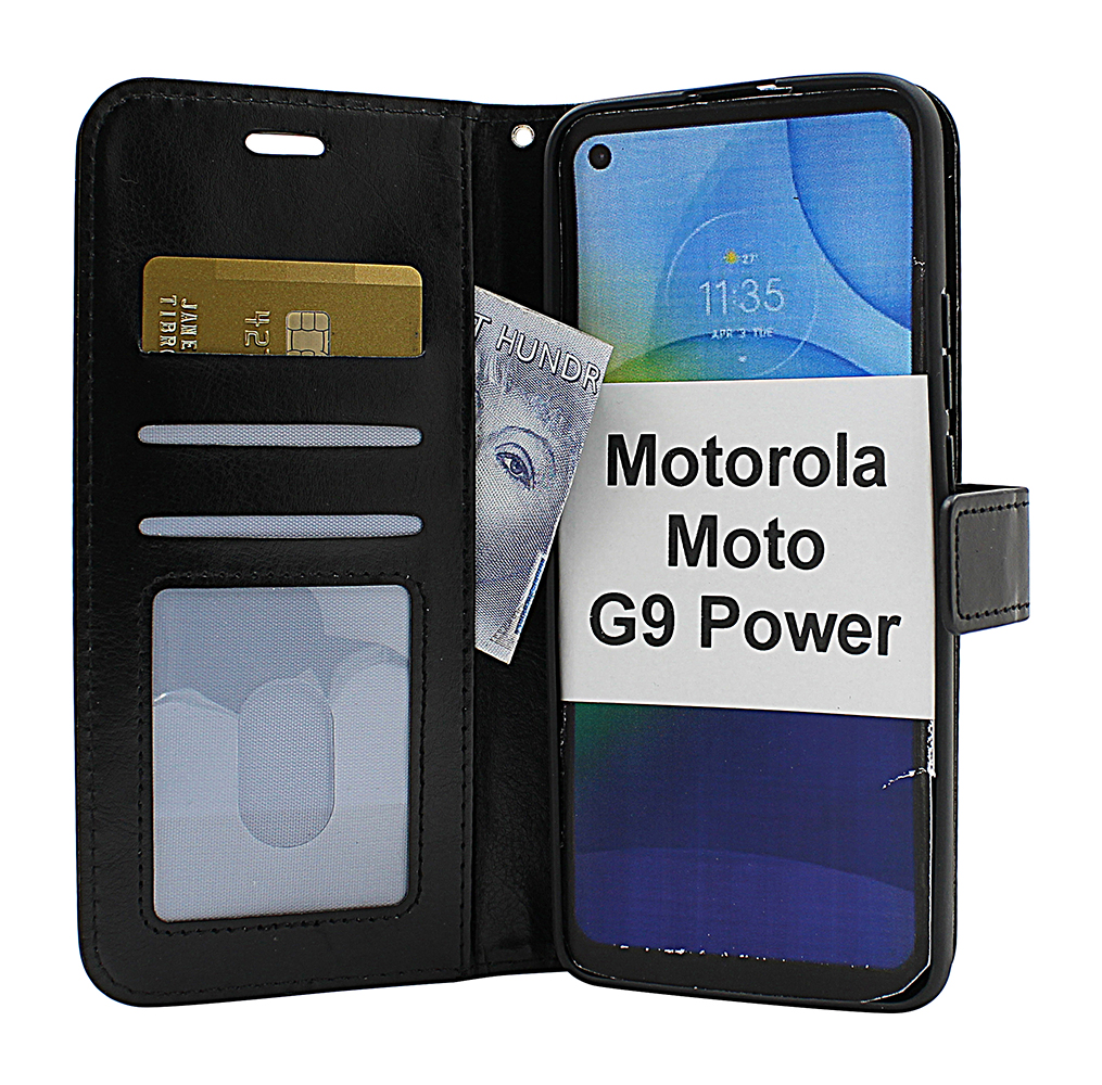 billigamobilskydd.se Crazy Horse Lompakko Motorola Moto G9 Power