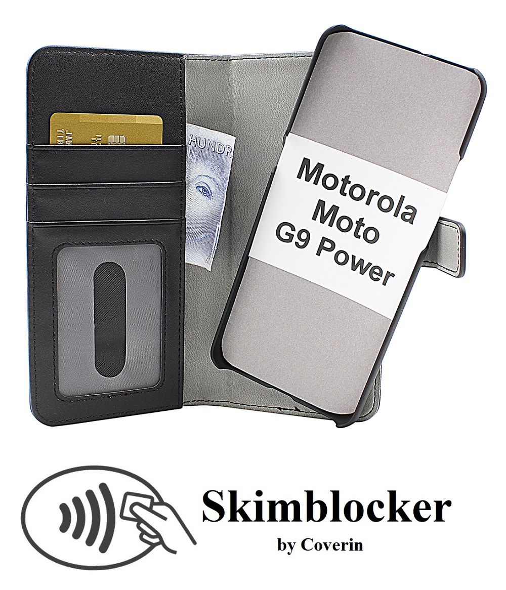 CoverIn Skimblocker Magneettikotelo Motorola Moto G9 Power