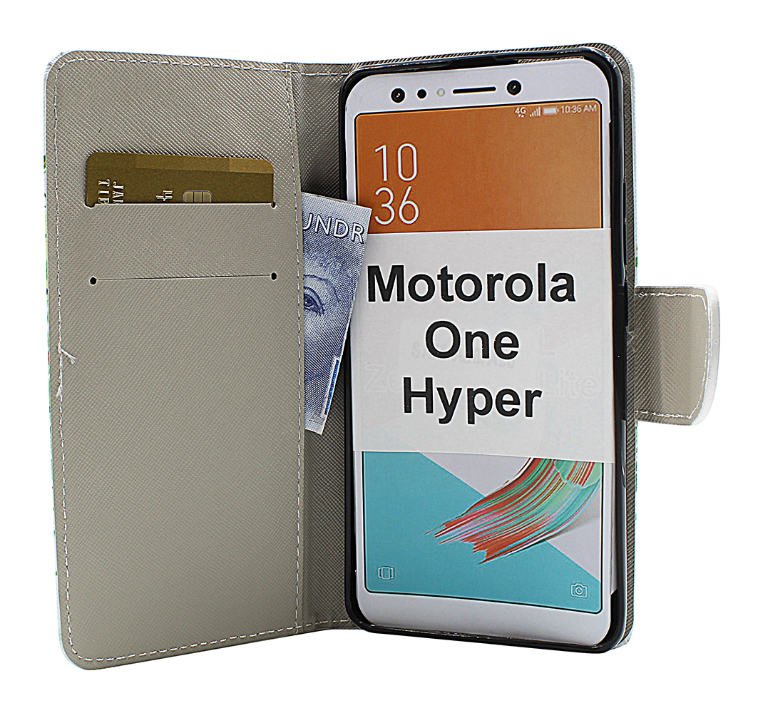 billigamobilskydd.se Kuviolompakko Motorola One Hyper