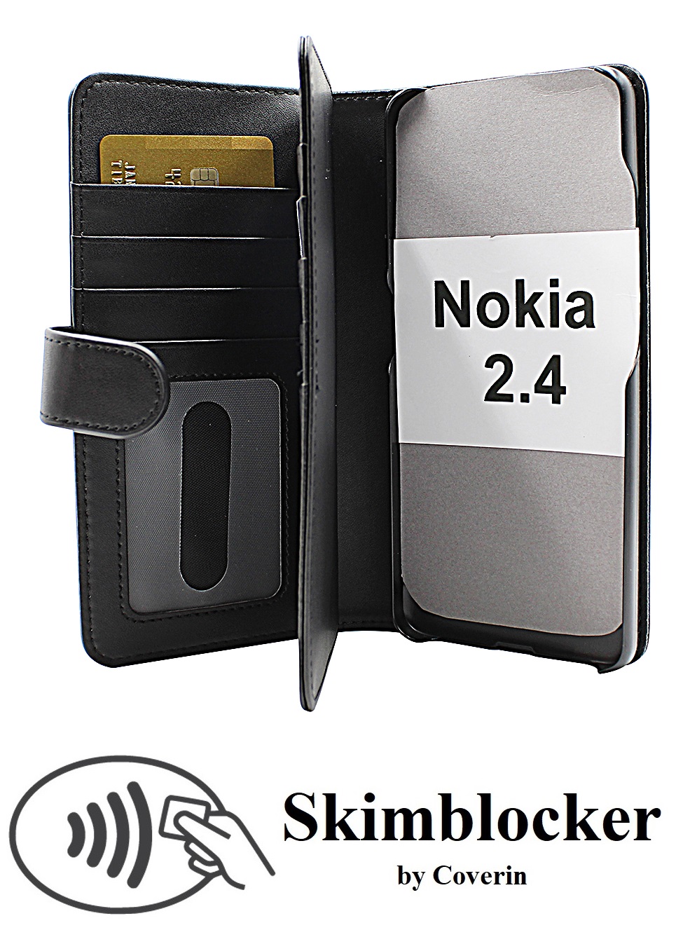 CoverIn Skimblocker XL Wallet Nokia 2.4