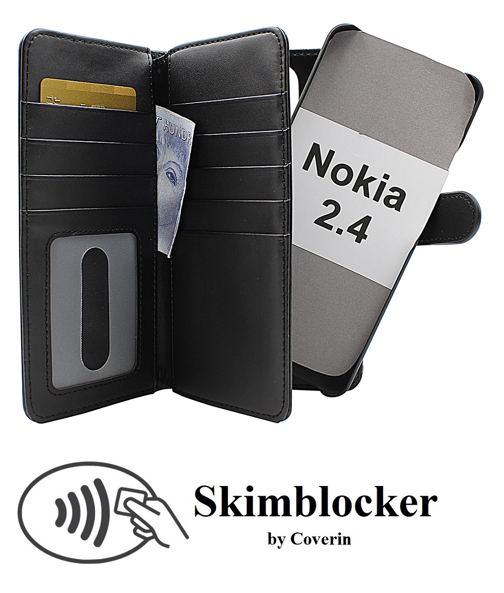 CoverIn Skimblocker XL Magnet Wallet Nokia 2.4
