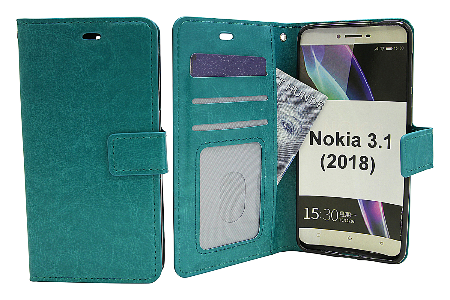Crazy Horse Lompakko Nokia 3.1 (2018)