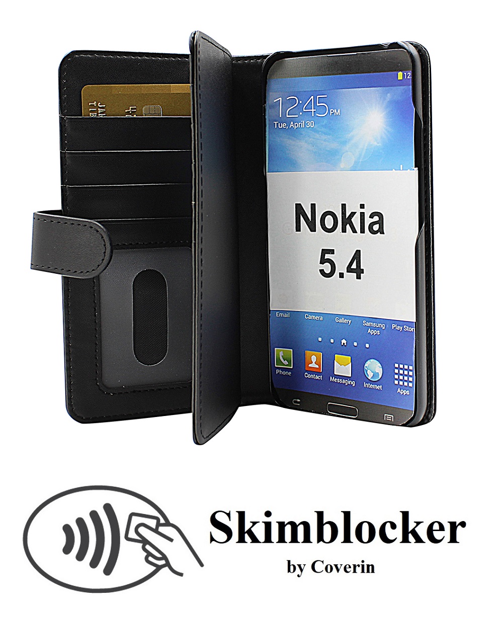 CoverIn Skimblocker XL Wallet Nokia 5.4