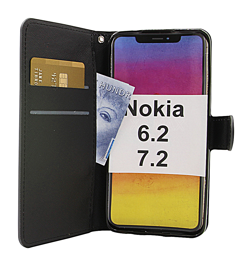 billigamobilskydd.se Kuviolompakko Nokia 6.2 / 7.2