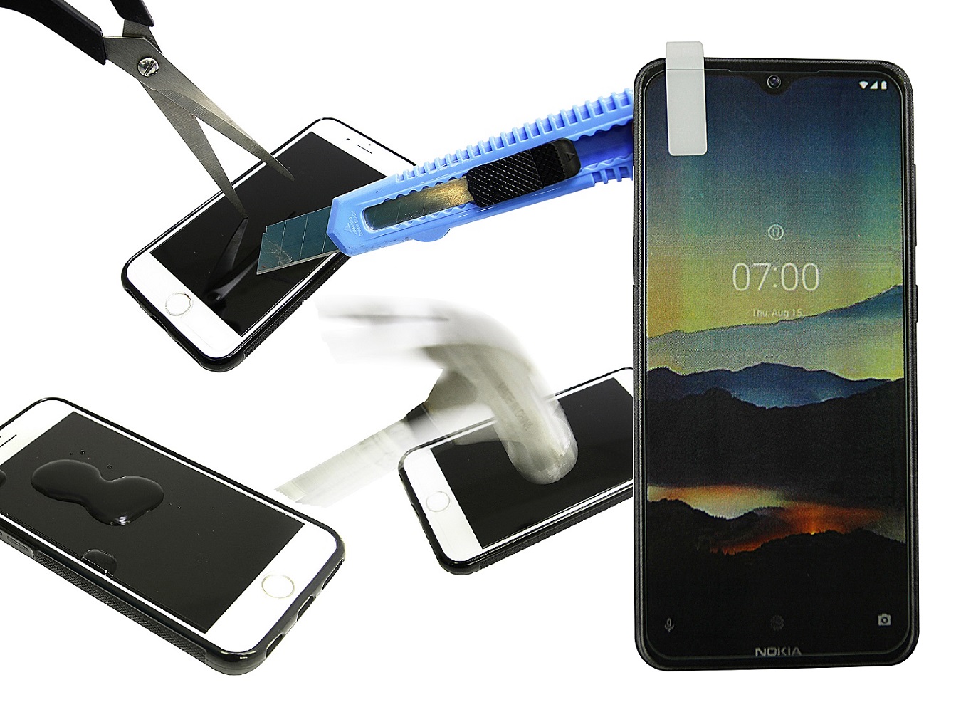 Näytönsuoja karkaistusta lasista Nokia 6.2 / 7.2