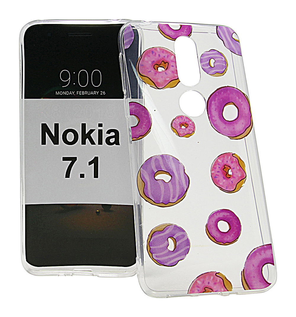 billigamobilskydd.se TPU-Designkotelo Nokia 7.1