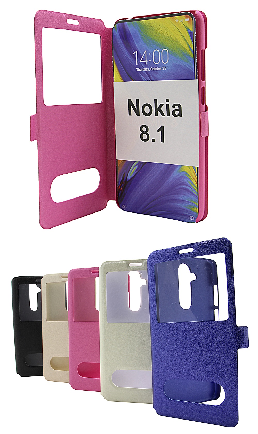 billigamobilskydd.se Flipcase Nokia 8.1