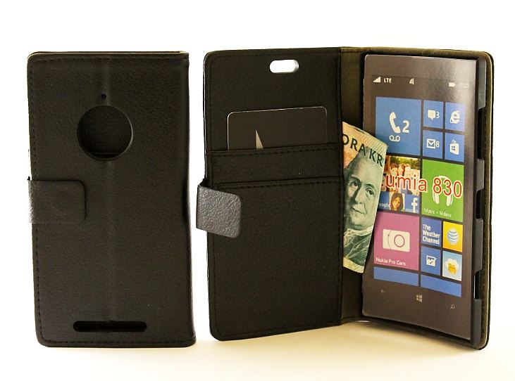 billigamobilskydd.se Jalusta Lompakkokotelo Nokia Lumia 830